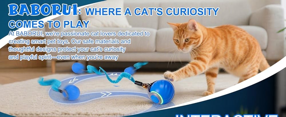 Interactive Cat Toy Ball - Automatic Interactive Cat Toys for