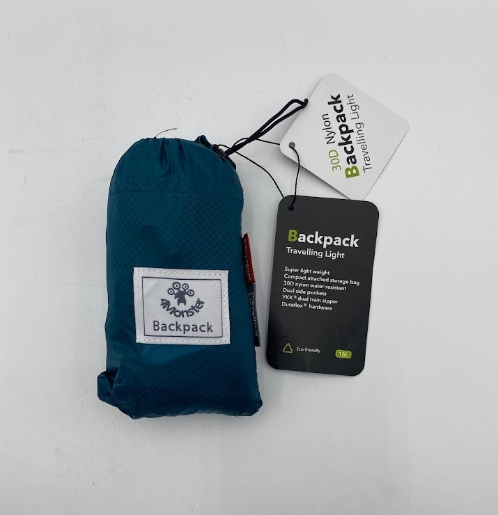 4Monster 30D Nylon Backpack Travel Lightweight Packable Backpack 16L