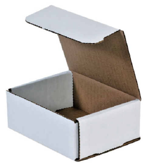 200 Pack - 5x4x2 White Corrugated Shipping Mailer Packing Box Boxes