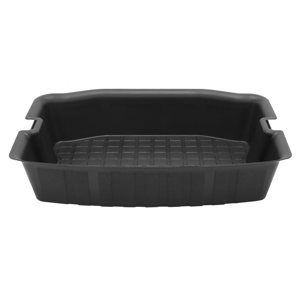 2x Black Organizer Storage Box for Tesla 3 2017-2023 Double-Layer Rear Trunk