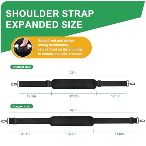 Ameri 52" Bag Shoulder Strap, Universal Adjustable Shoulder Belt Replacement