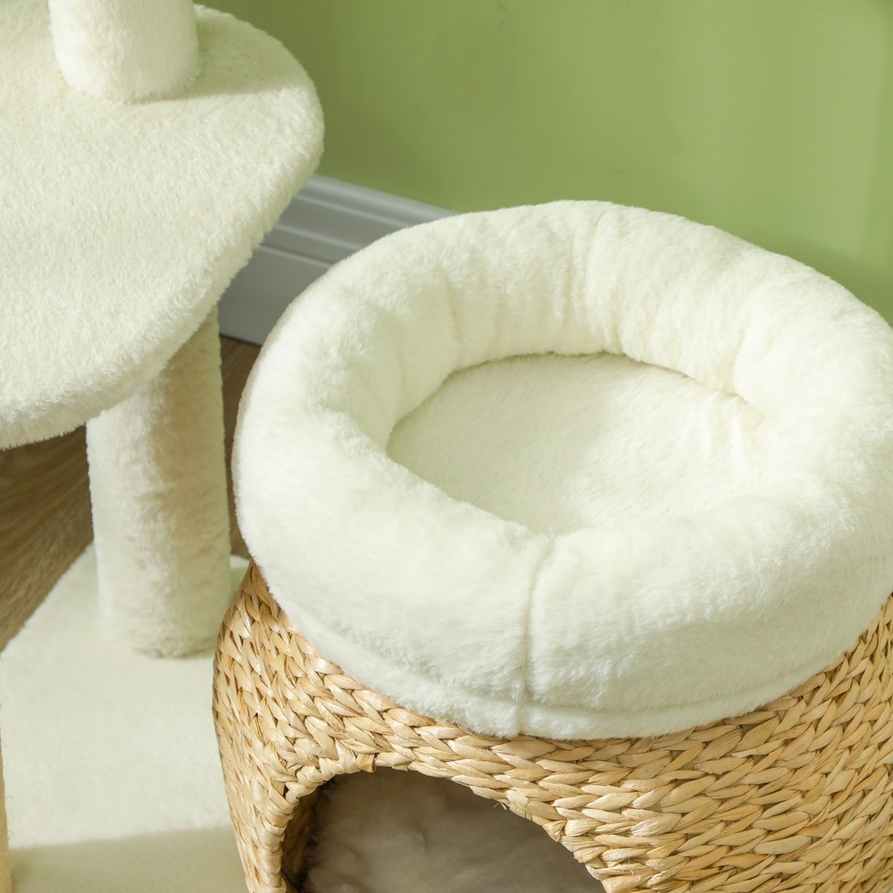 31" Cat Tree Tower with Scratching Posts, Cat Condo, Beds, Platform