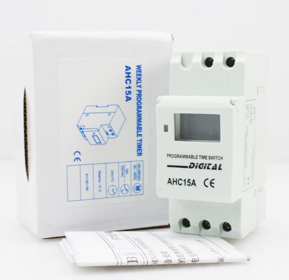 Digital LCD DIN Programmable Weekly Rail Timer AC 16A 110V Time Relay Switch
