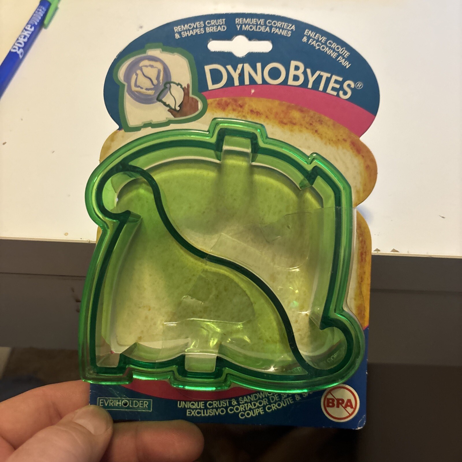DYNO BYTES Unique Crust & Sandwich Cutter By Either New In Package BPA Free