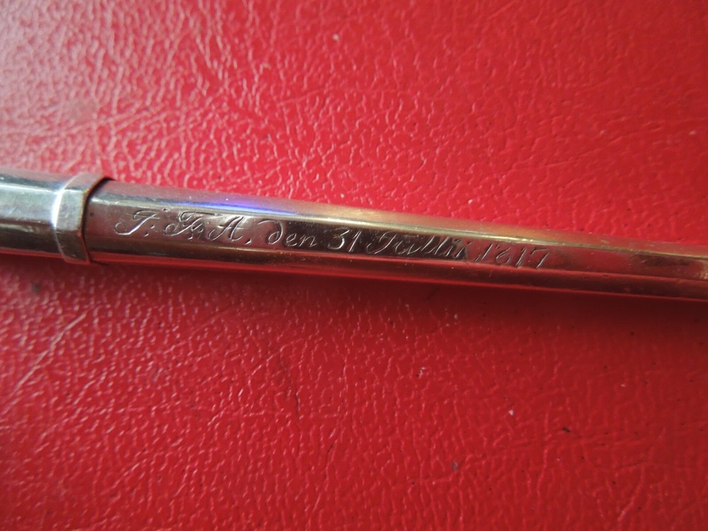 J6300 ANTIQUE DUTCH DATED 1817 833 SILVER Needle Case See Description