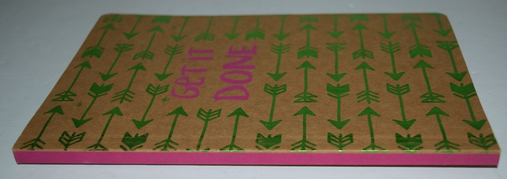 Get It Done Notebook, Arrows, Craft Paper And Blank Pages