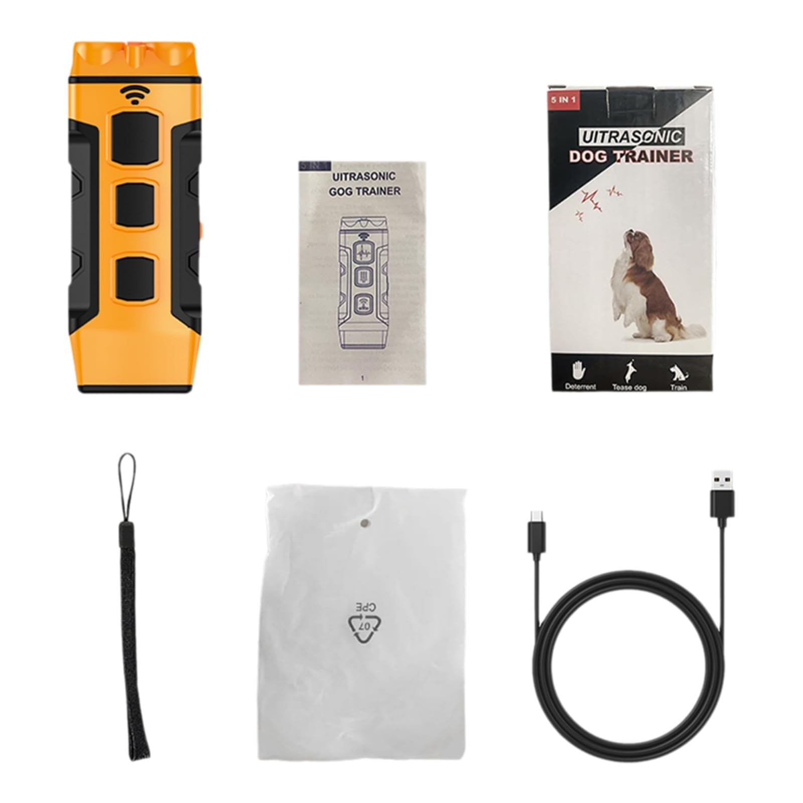 Dog Bark Deterrent Device, Upgrate Anti Barking Device for Dogs 32ft Max Rang...