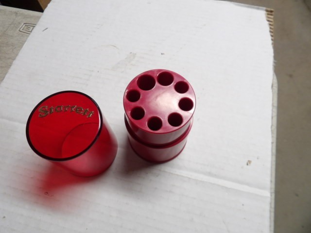 STARRETT # S565RWBZZ. 565 Drive Pin Punch Set Round Plastic Case ONLY New