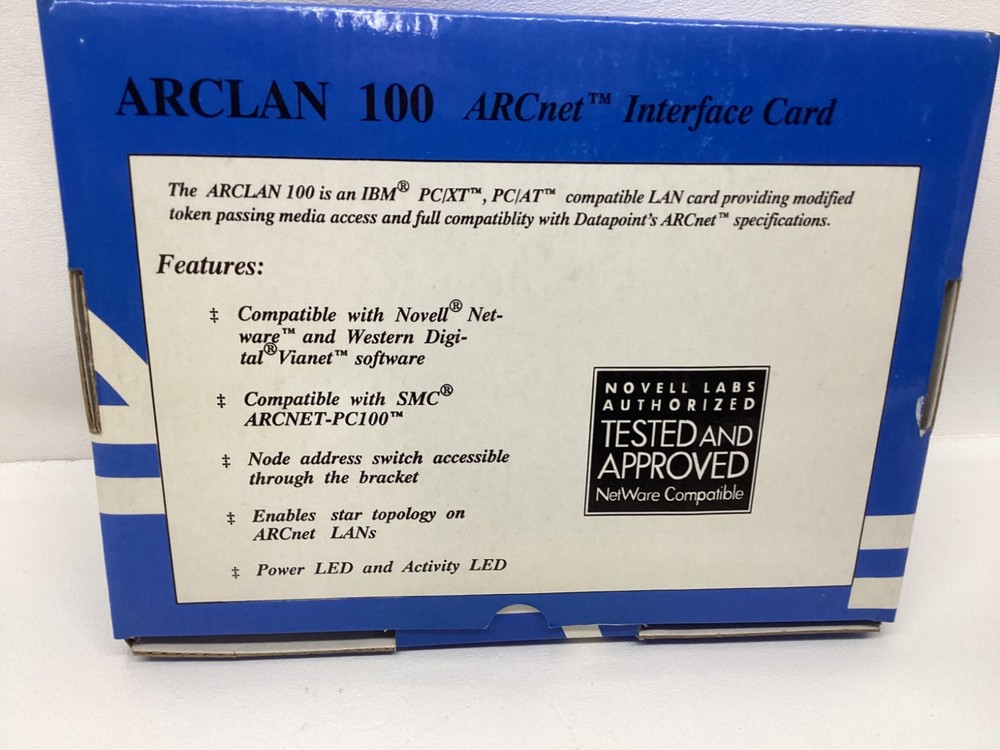 1-ARCNET ARCLAN 100 LAN INTERFACE CARD SIIG Inc. NEW