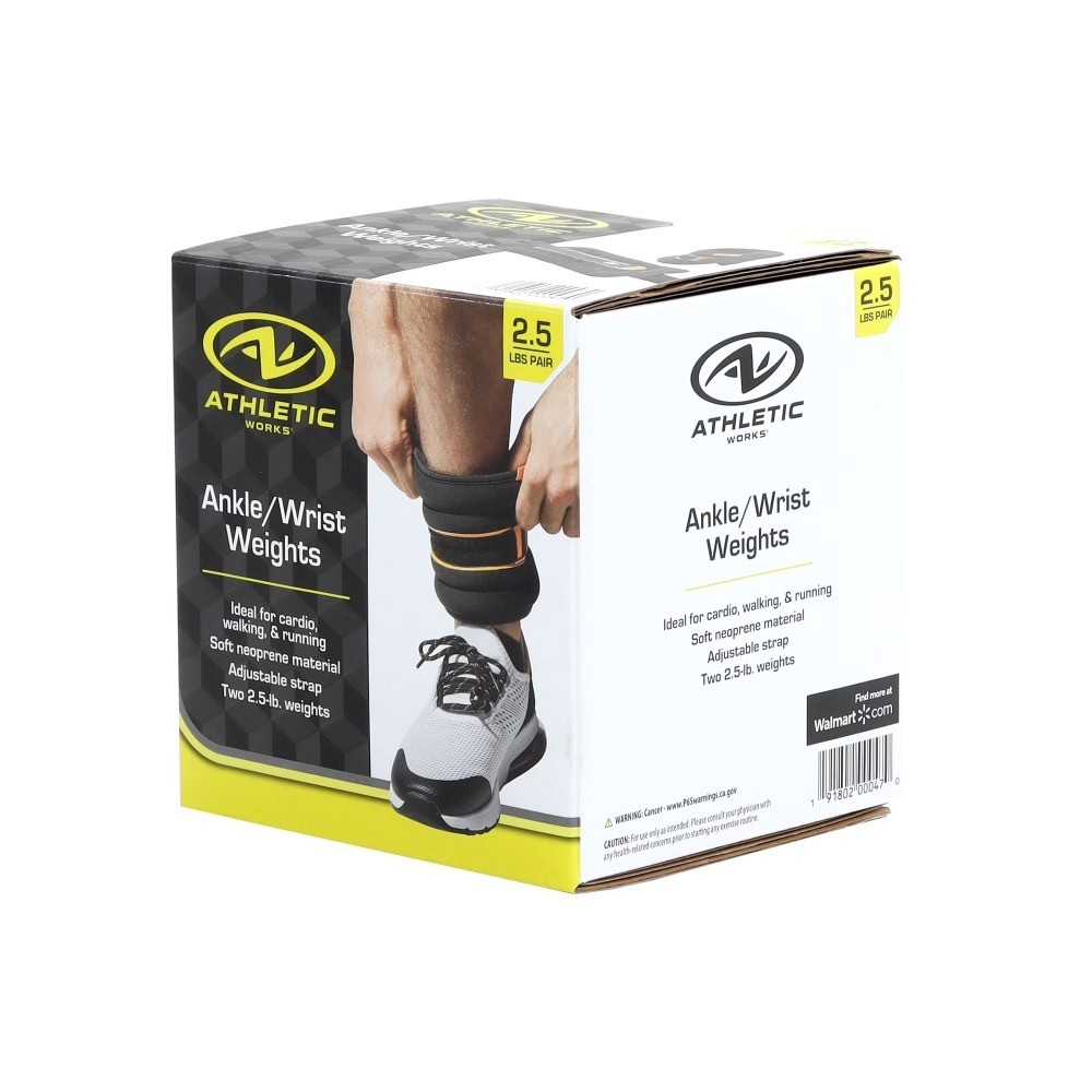 Adjustable Ankle Weights 2.5lb Each Pair Wrist Weights 5lb Total Set with Secure