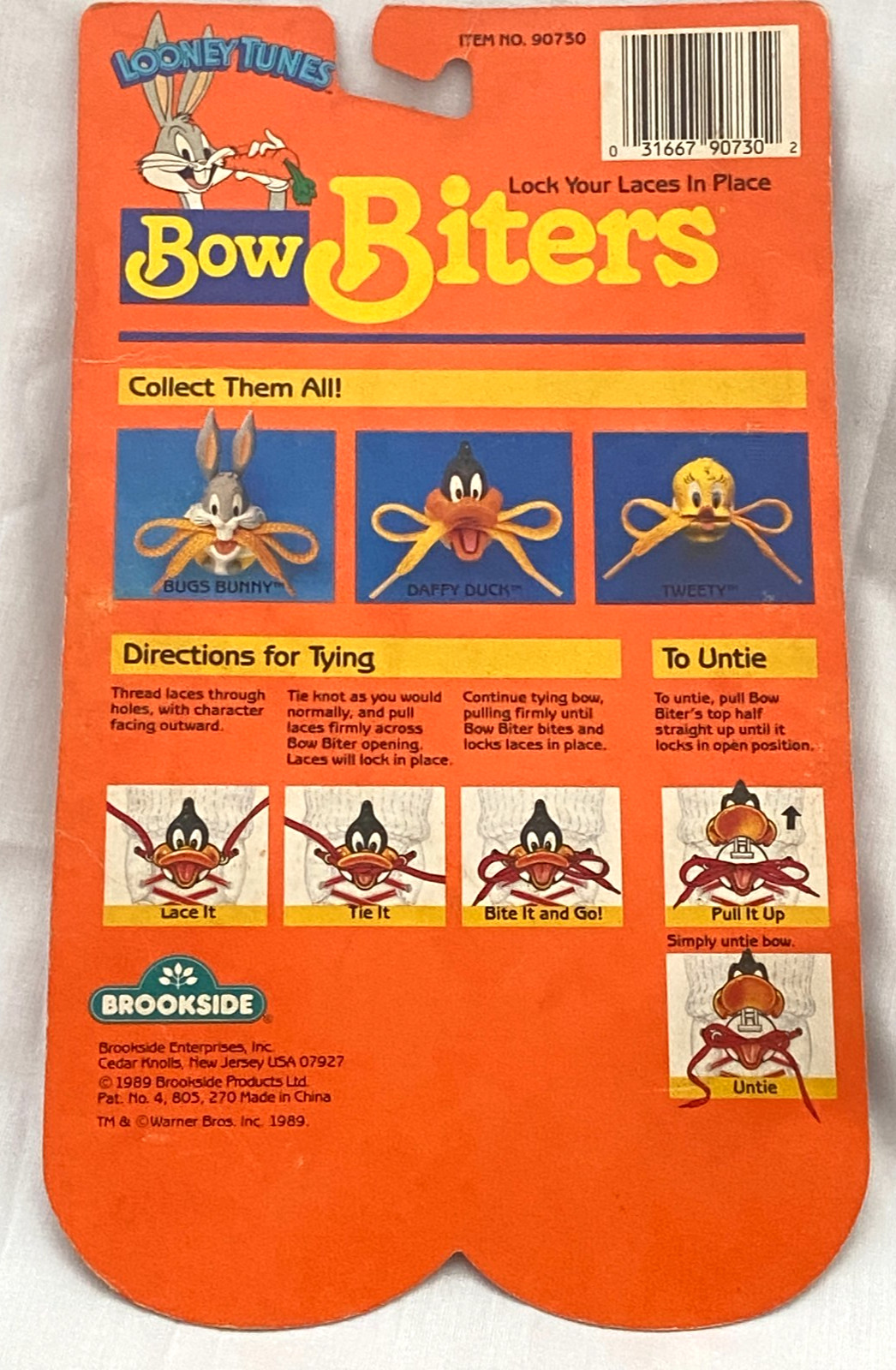 Vtg 80's TWEETY BIRD Looney Tunes BOW BITERS Shoelace Holders NEW