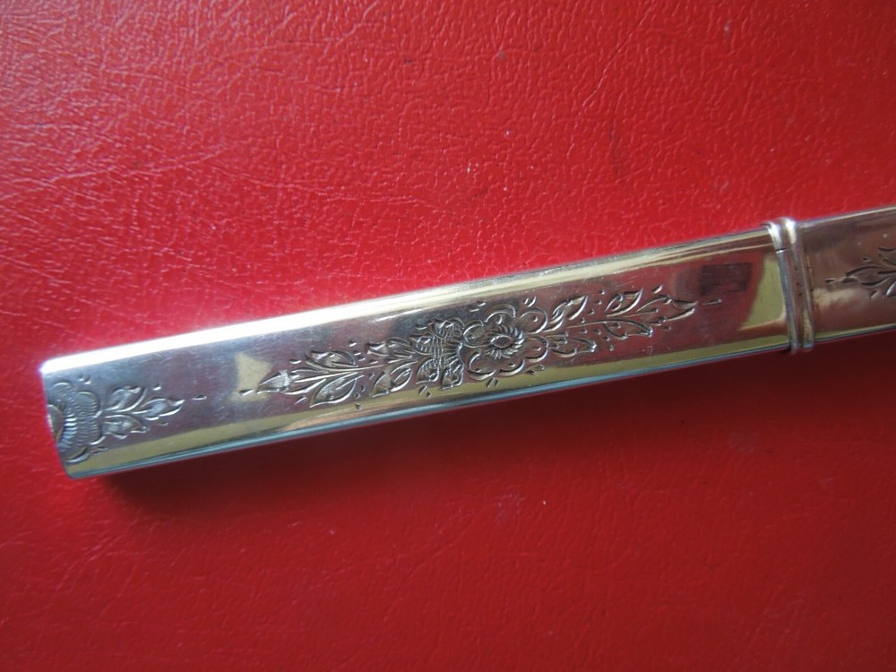 J6322 ANTIQUE DUTCH 833 SILVER Needle Case LENGTH 9,9 CM See Description