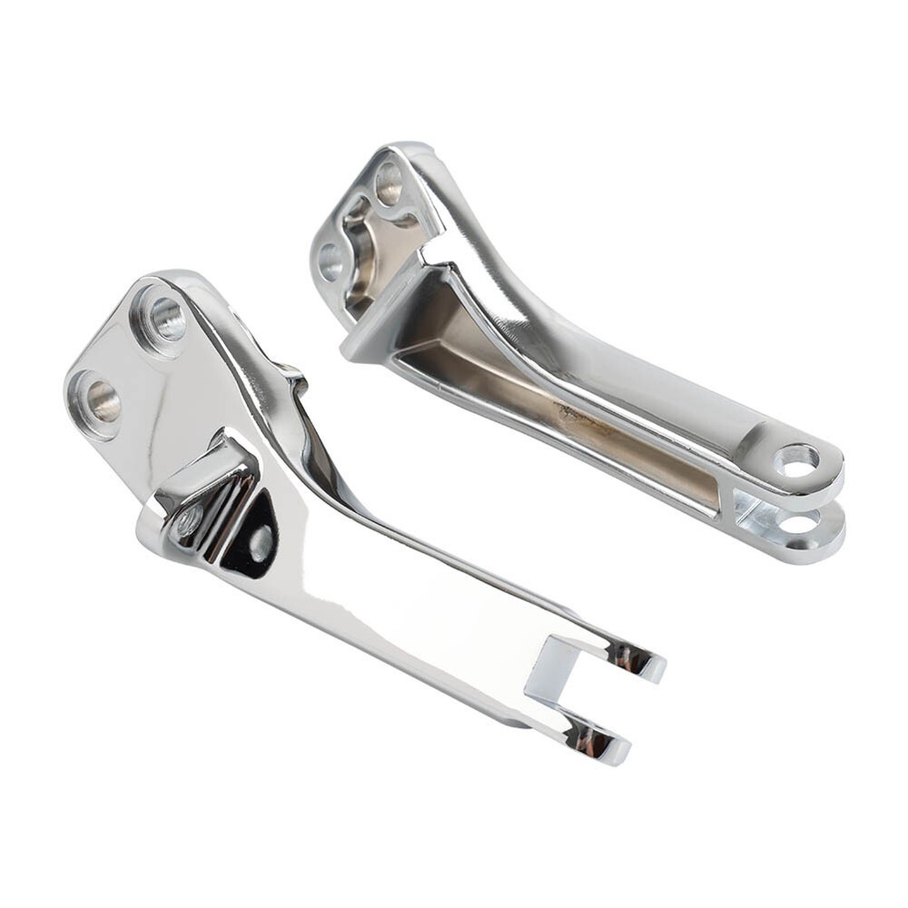 Passenger Foot Peg Mount Brackets For Harley Dyna FXDF FXDL FXDC FXDWG Chrome