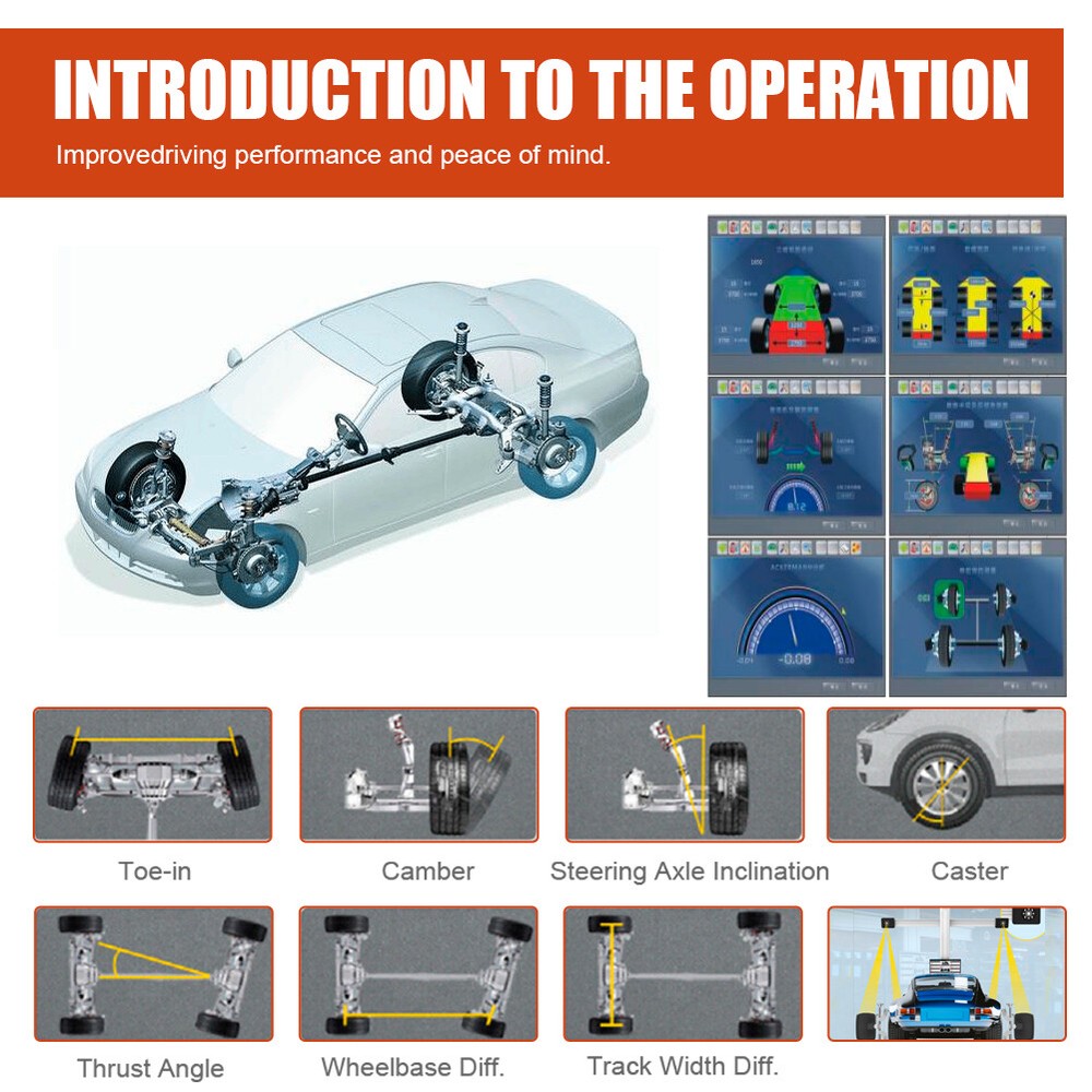 3D Wheel Alignment Machine Wheel Tire Aligner Fully Automatic Wheel Aligning