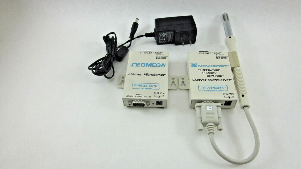 2 Omega iTHX-W i Server Temperature Dew Point Humidity, EIS-W Working Pulls