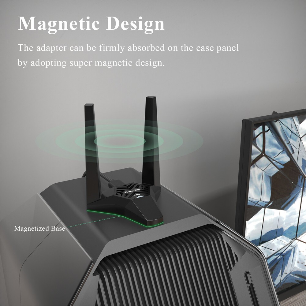 WAVLINK USB3.0 WiFi Adapter AC1300 Wireless USB Network Adapter for Desktop PC