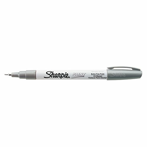 Sharpie Oil-Based Paint Marker, XF Point, Metallic Silver, 1 Count - 35533
