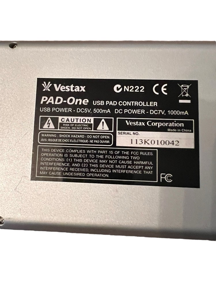 Vestax Pad-One Programmable USB MIDI Pad and XY controller - RARE!