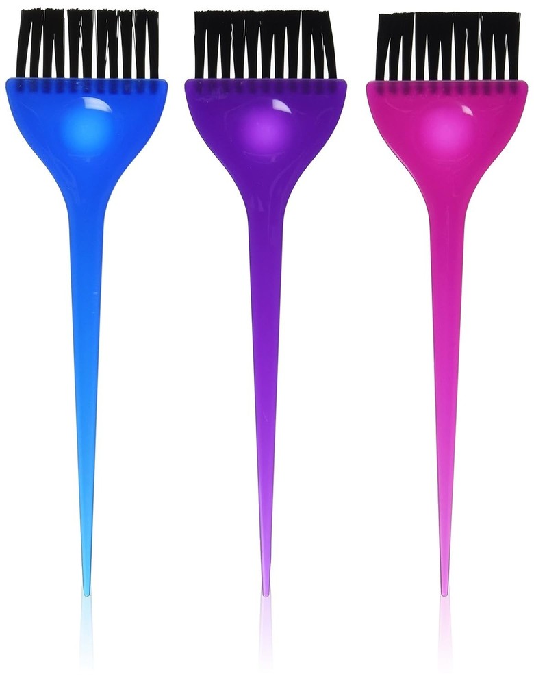 3 Piece Translucent Dye Brush Set for Precise Hair Coloring - Lightweight Design