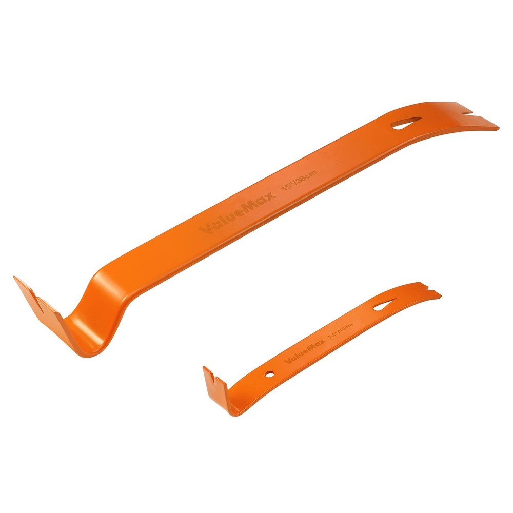 ValueMax 2-piece Flat Pry Bar Set, Includes 7-1/2” Mini Pry Bar, 15”