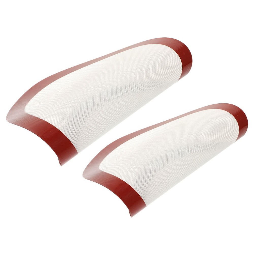 2Pcs Nonstick Baking Mat Round Baking Sheets Pizza Baking Mats Reusable Pastry