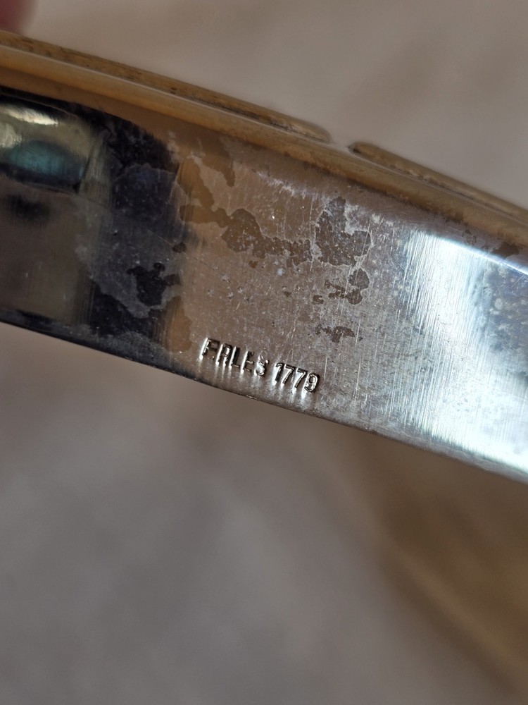 eales 1779 silverplate phone cover for hand held reciever..anyone hello? UNUSED