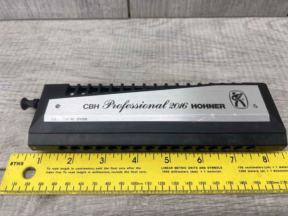 Hohner Professional 2016 CBH Chromatic Harmonica with Case & Manual