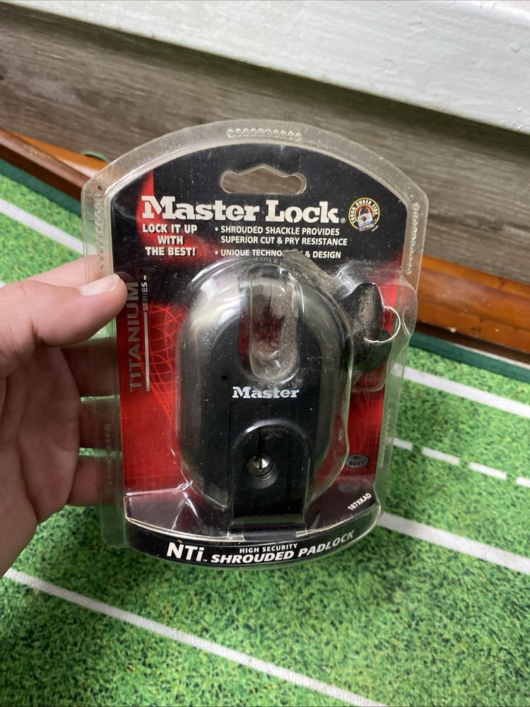 Master Lock Titanium Series 3/8” 10mm NTi Shrouded Padlock
