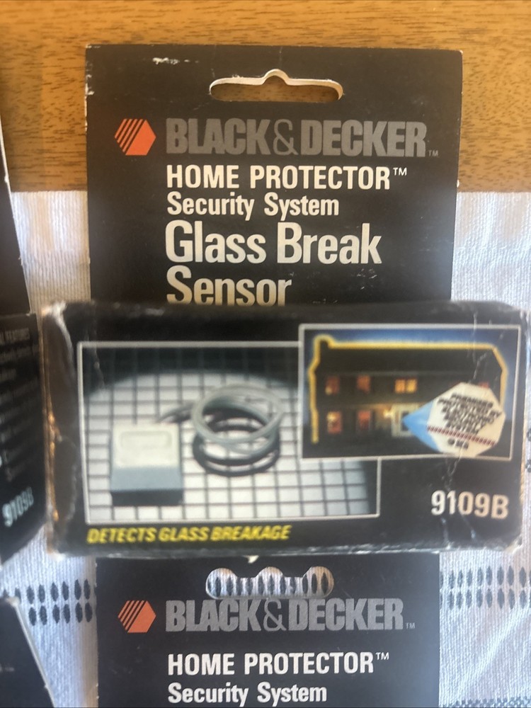 5 Vintage NOS Black & Decker Home Protector Entry Sensor Security Sensor