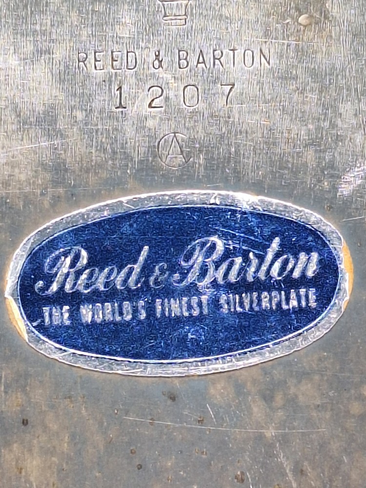 Vintage Reed & Barton Silverplate Hollowware Round Tray 10.5" #1207