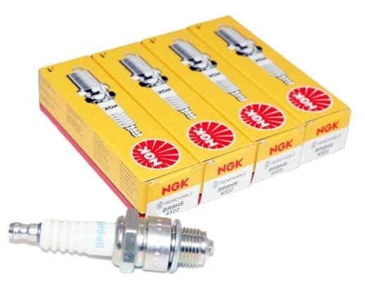 NGK 4322 BR8HS Standard Spark Plug (4 Pack)