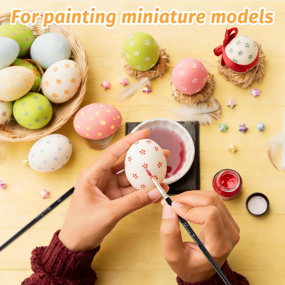 30 Pcs Miniature Detail Paint Brush Set, 3Rd Generation Tiny Liner Brushes