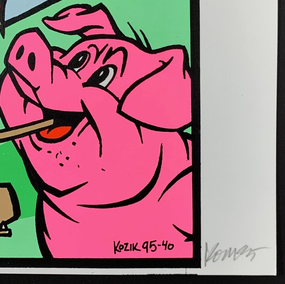 Antiseen POSTER Shiv Stepsister Zen Guerilla 1995 Silkscreen Signed Kozik Mint!