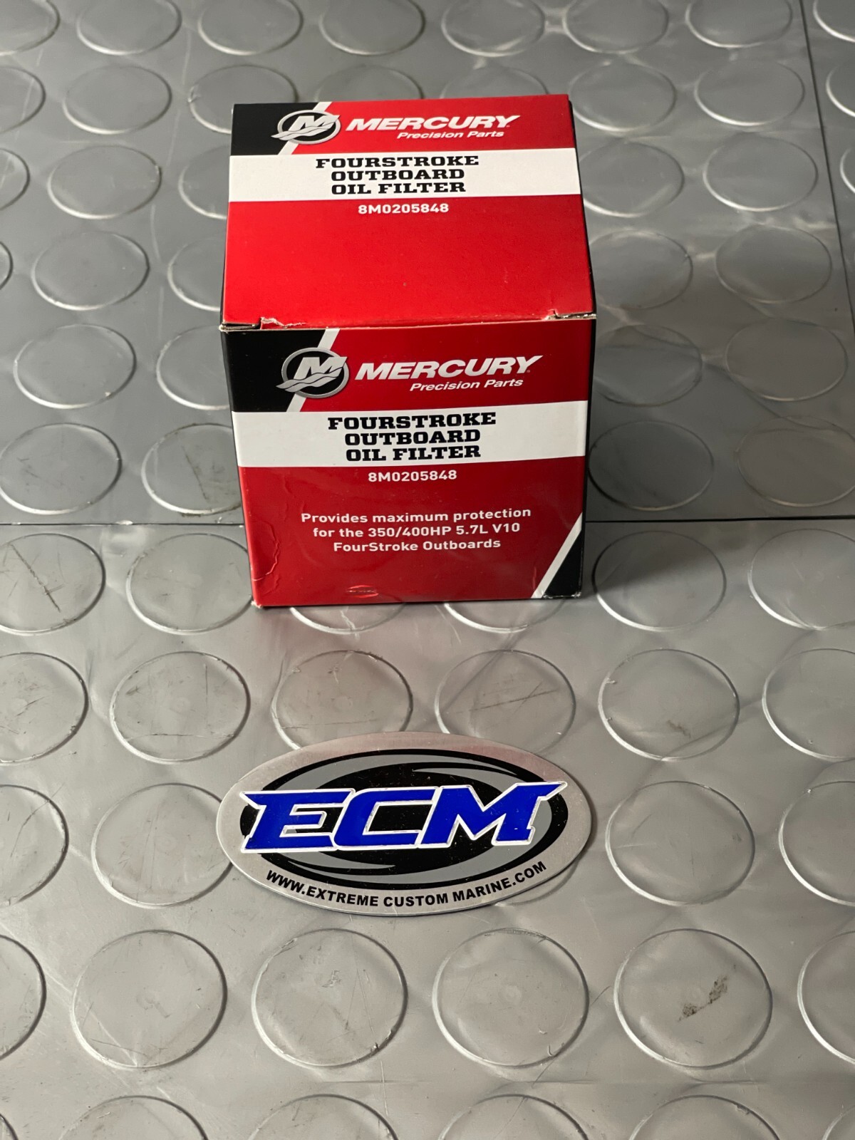 Mercury Quicksilver 350/400 HP 5.7L V10 Verado Oil Filter PN 35-8M0205848 2-Pack
