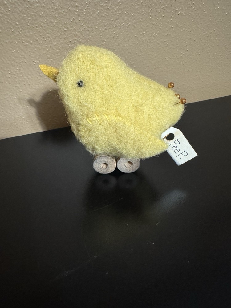 Primitive Pincushion Handmade…YELLOW PEEP