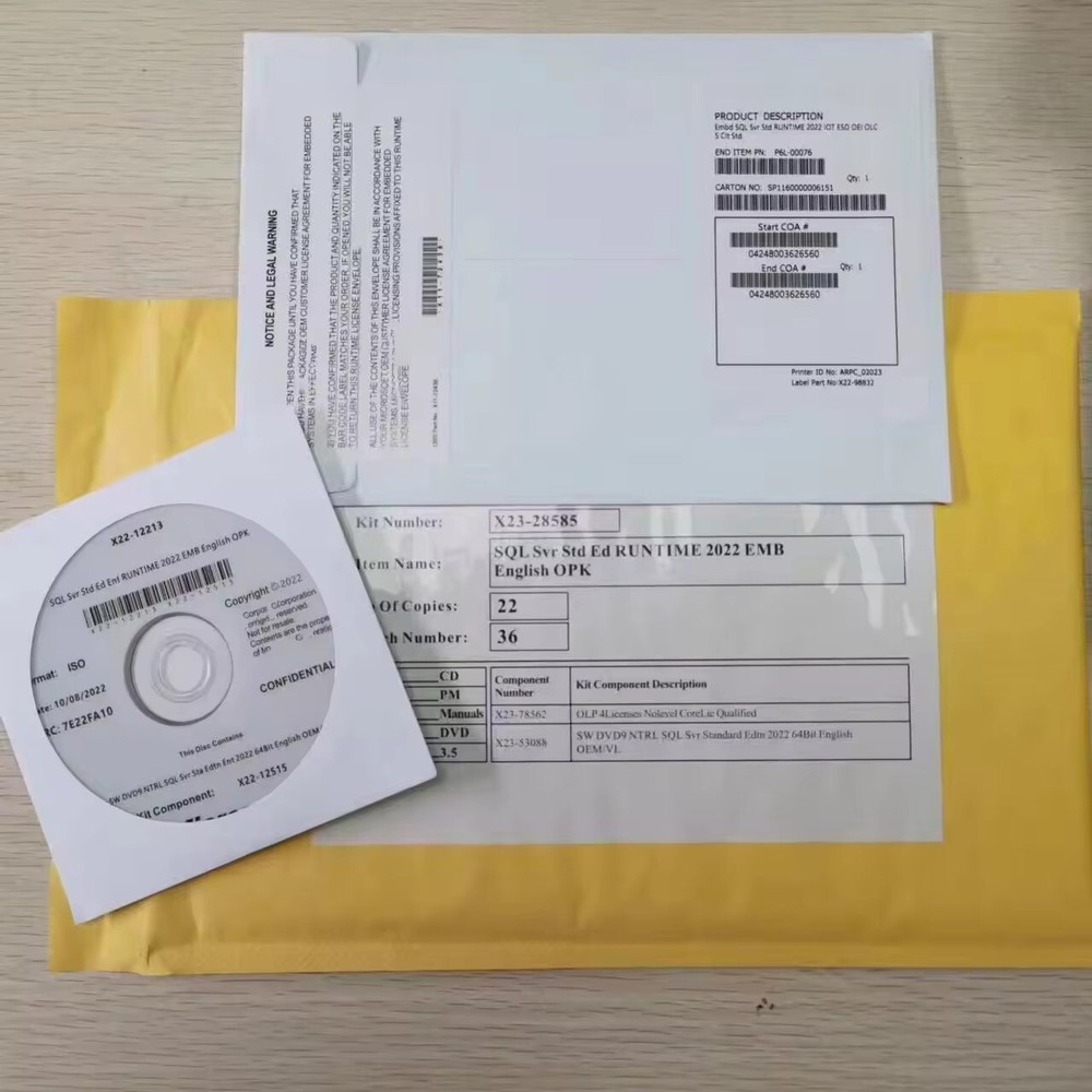 Microsoft SQL Server 2022 Standard 16 Core License unlimited User CALs PRE-ORDER