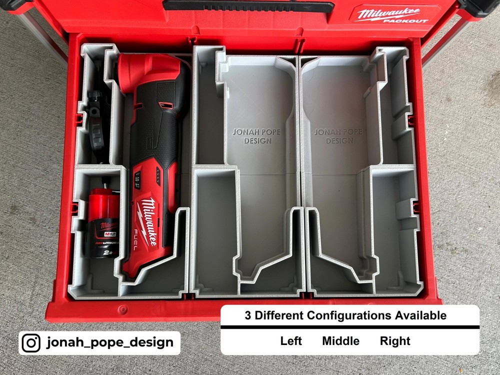 Milwaukee Packout Slimline Insert for M12 Fuel Multi Tool (Insert Only)