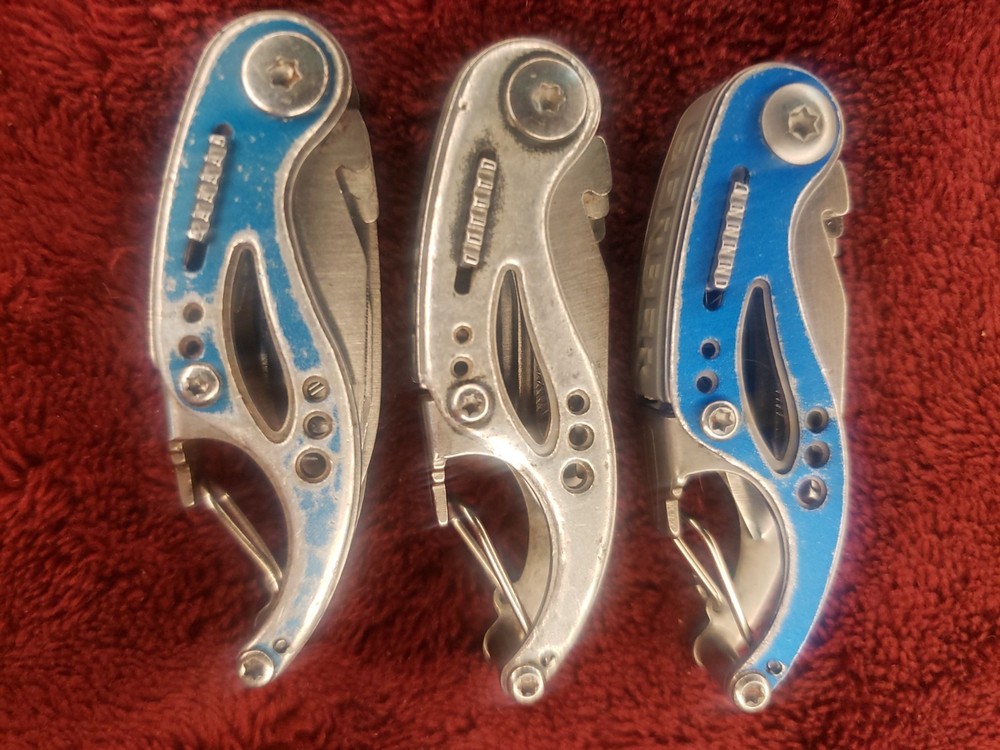 🔪 Lot 3 Gerber Multi Tool Curve multiplier 2 Blue 1 Silver