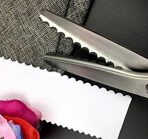 Serrated Scalloped Edge Pinking Shears, Multifunction 10mm,
