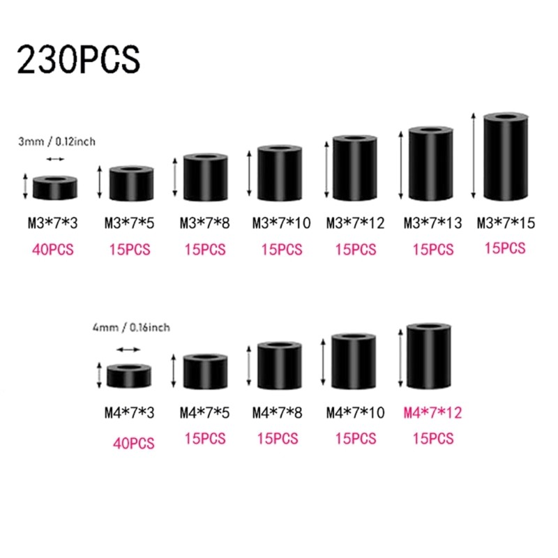 Hot Bed Leveling Column Silicone Solid Spacer Platform Leveler for 3D Printers