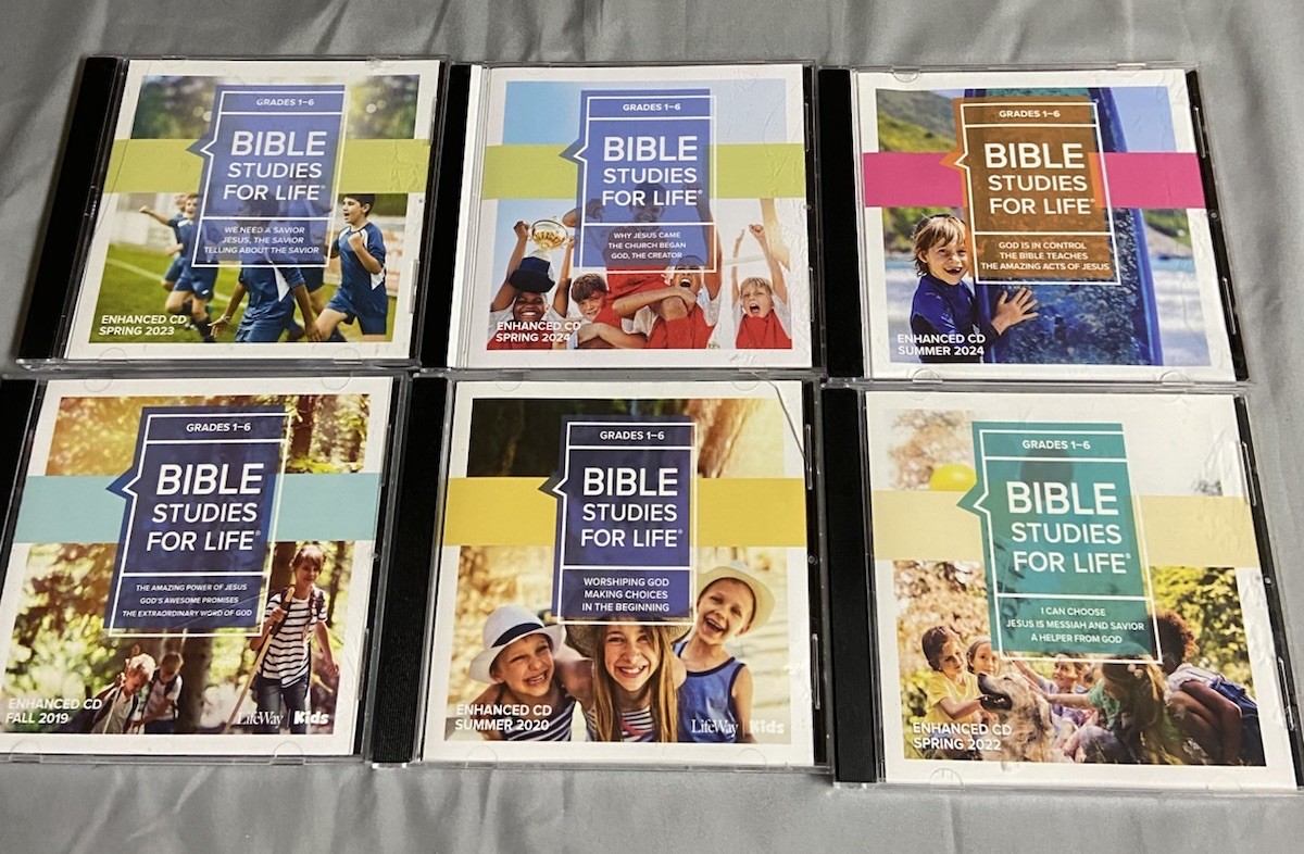 Lifeway Bible Studies For Life CD Lot Of 6 Christian Studies Grades 1-6