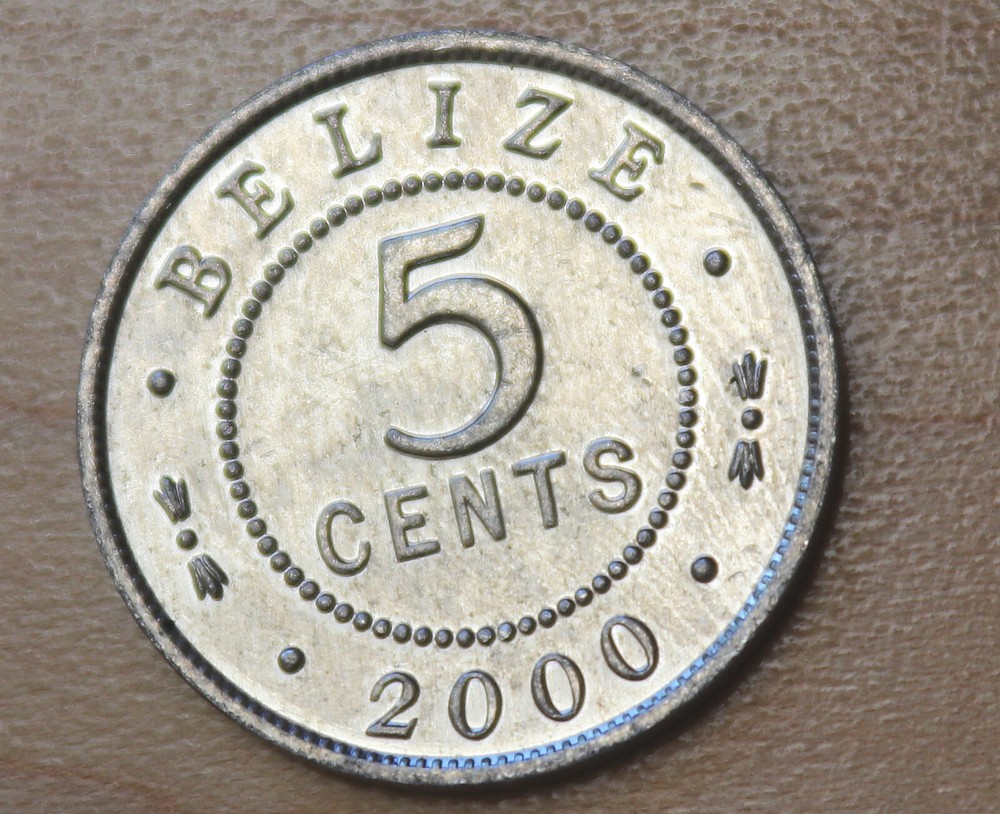 2000 Belize 5 Cents