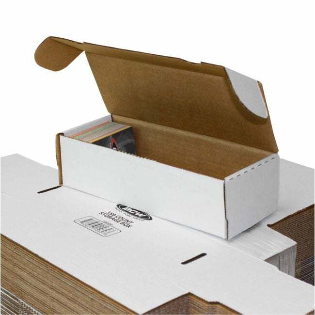 5 BCW 550 Count Card Storage Boxes
