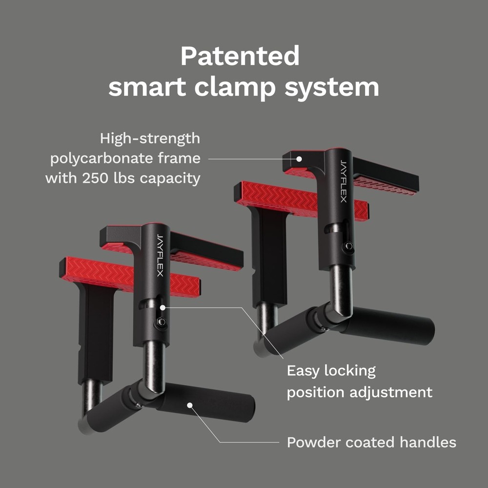 Jayflex CrossGrips Compact Pull Up Bar - Pull Up Bar Door Frame for Work from...