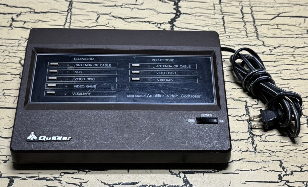 VTG Quasar Solid State Amplifier Video Controller Center Model VE581UN Untested