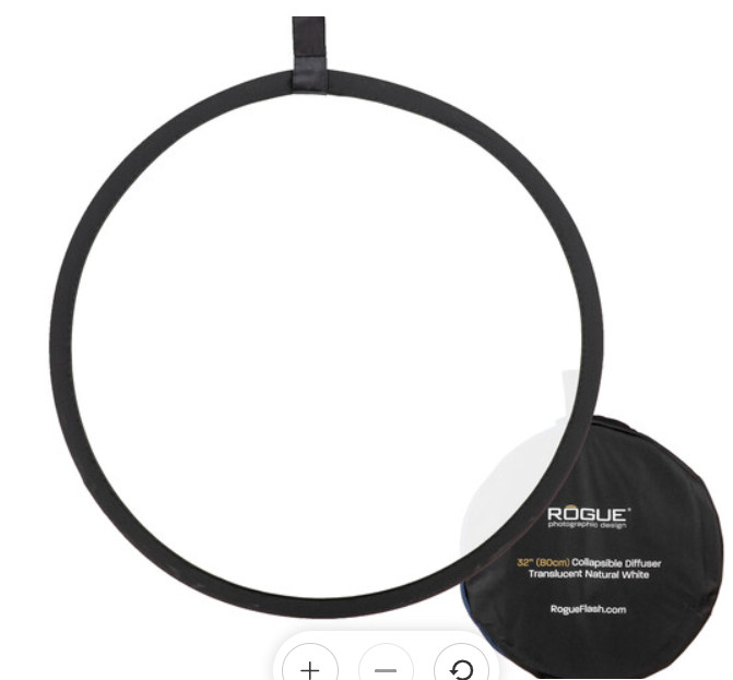 Rogue 2-in-1 Collapsible Diffuser - Translucent/ Natural White 32” NEW