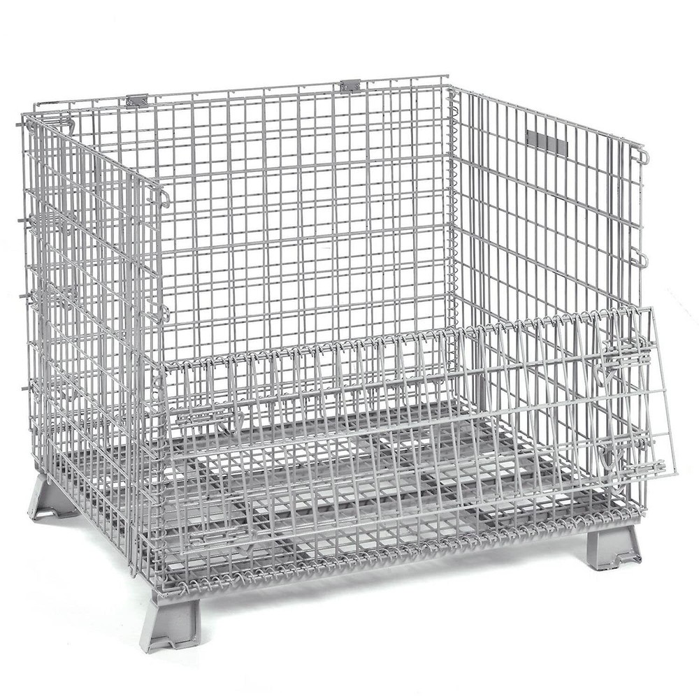 40x32x34-1/2 Folding Wire Container 5000 Lb Capacity