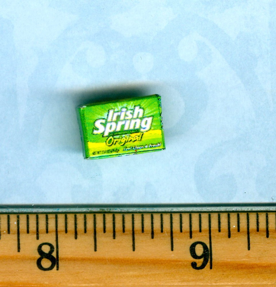 DOLLHOUSE Miniatures size Spring Soap Bar Box