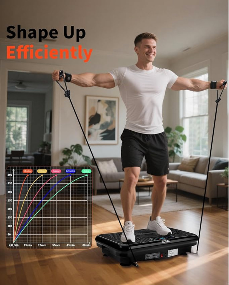 Shake Plate Vibration Exercise Machine for Lymphatic Drainage + Weight Loss