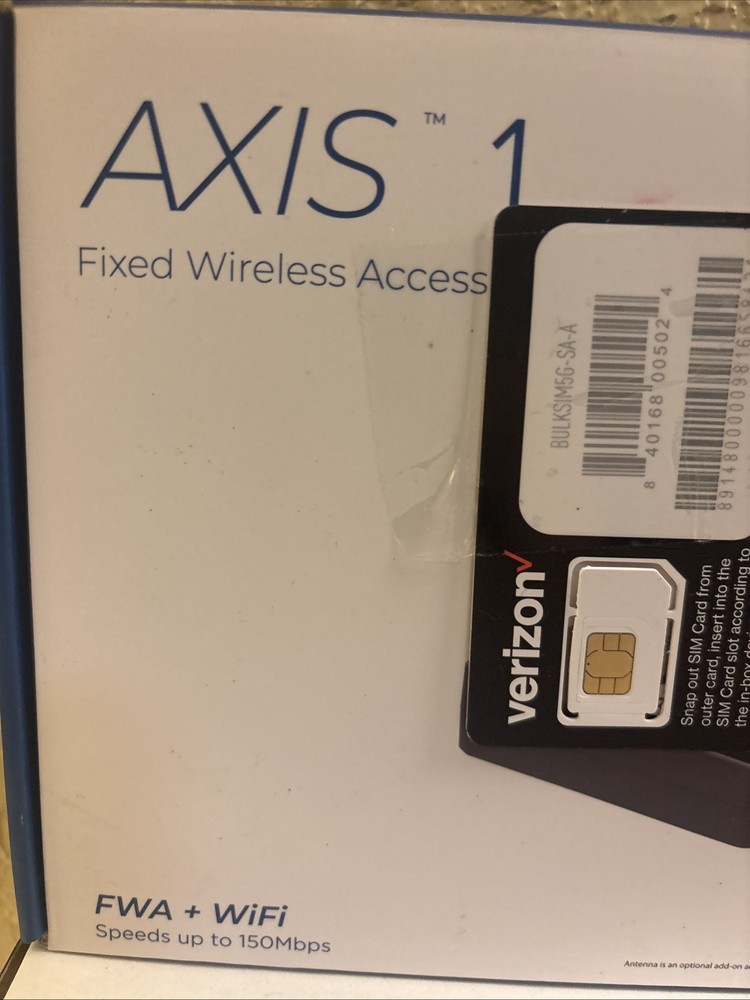 Atel Axis 1 Fixed Wireless Access Model:V810A Sealed New W Verizon Sim (o3